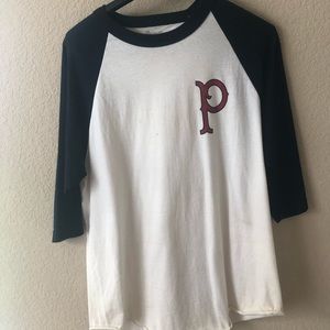 Men’s Primitive Baseball Tee Large White/Navy